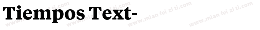 Tiempos Text字体转换